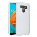 Wholesale LG K51 / Q51 Slim Matte Hybrid Bumper Case (White)